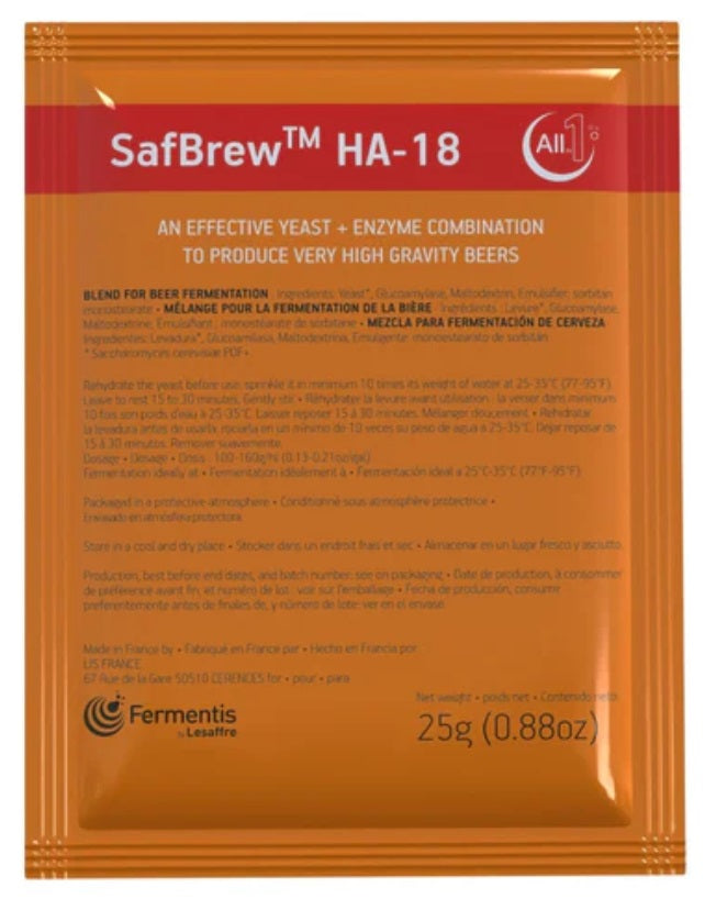 SAFBREW™ HA-18 LEVURE SÈCHE POUR BIÈRES À DENSITÉ ÉLEVÉE